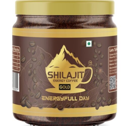 SHILAJIT ENERGY COFFEE GOLD HIMALAYAN SHILAJIT WITH COFFEE BEANS .50 GRAMS